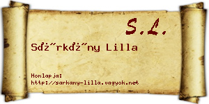 Sárkány Lilla névjegykártya